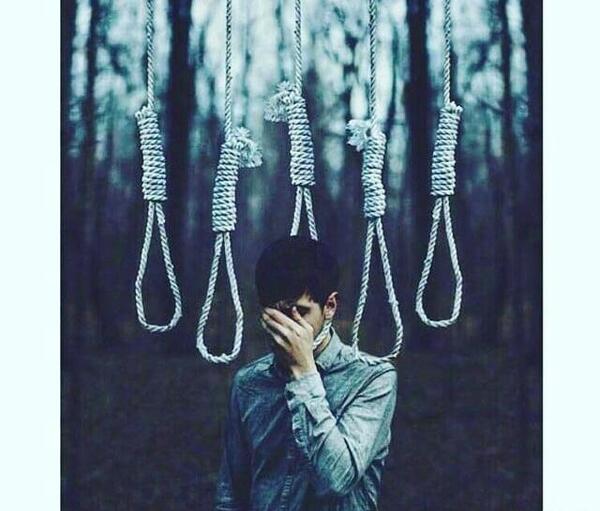 عکس غمگین طناب دار