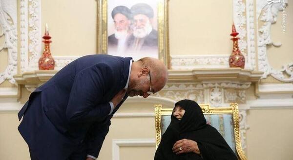 عکس مادر قالیباف