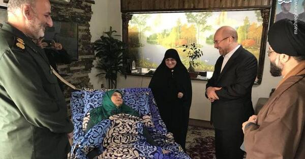 عکس مادر قالیباف