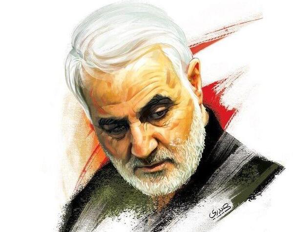 عکس حاج قاسم سلیمانی برای طراحی