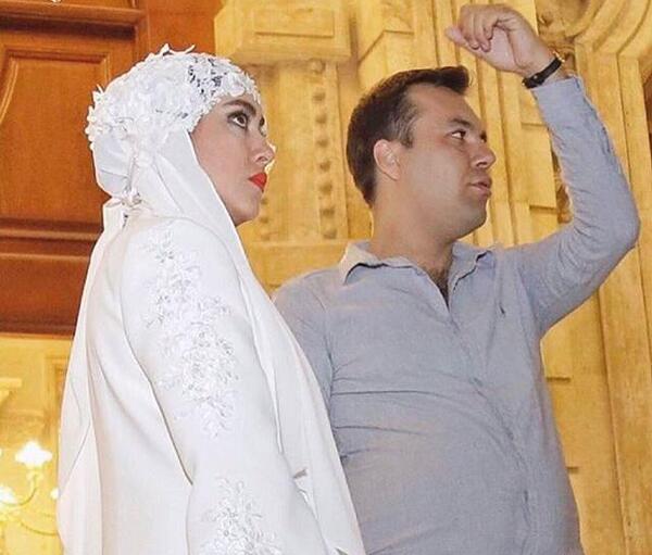 عکس بهاره کیان افشار با همسرش