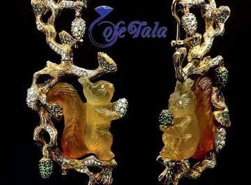 عکس گوشواره طاووسی