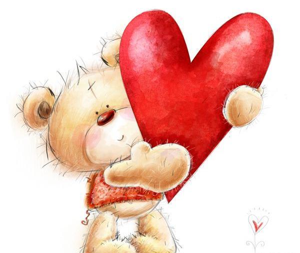 عکس قلب عروسکی عاشقانه