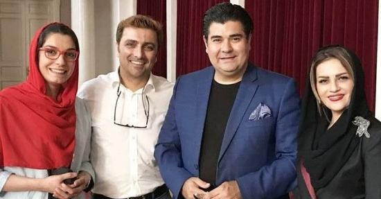 عکس امین زندگانی با خانواده