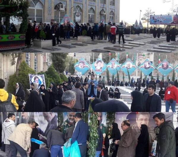عکس سردار سلیمانی هنگام رای دادن
