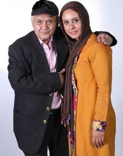 عکس اکبر عبدی و دخترش