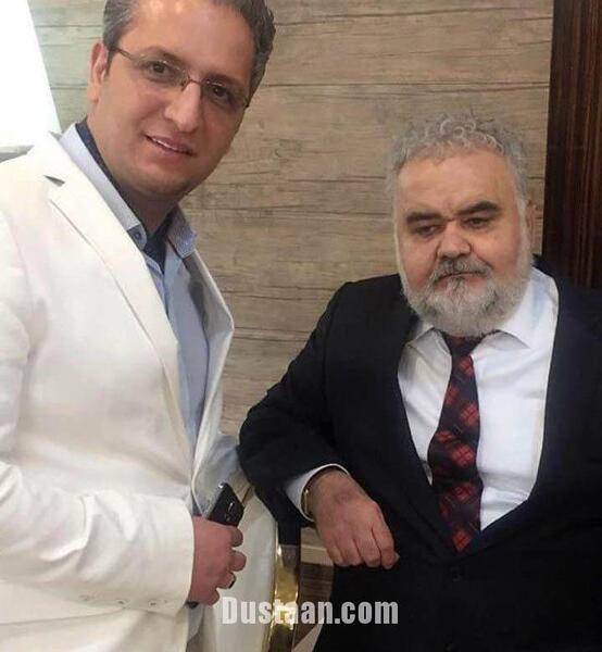 عکس اکبر عبدی و دخترش