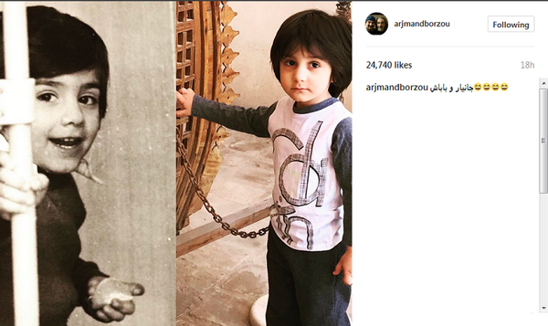 عکس کودکی برزو ارجمند