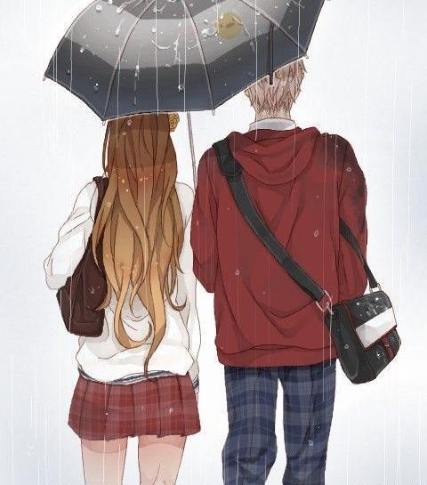 عکس نقاشی دختر پسر فانتزی
