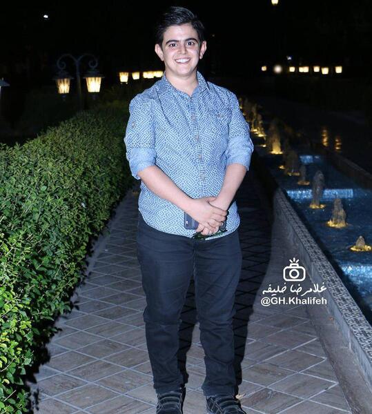 عکس جدید امیر محمد و عمو پورنگ