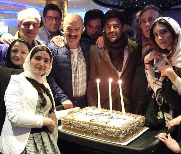 عکس الناز شاکردوست در جشن تولد محمدرضا گلزار