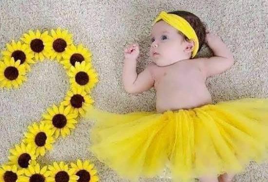 عکس ماهگرد کودک دختر
