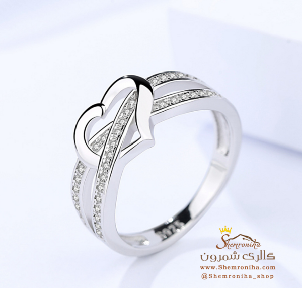 عکس انگشتر نقره ظریف دخترانه