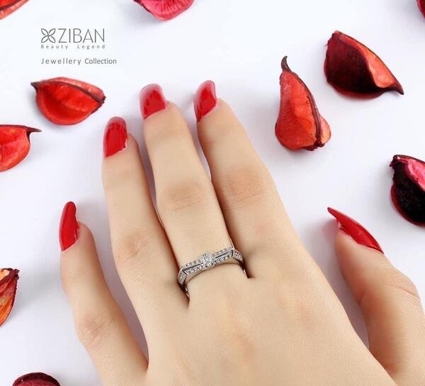 عکس انگشتر نقره ظریف دخترانه