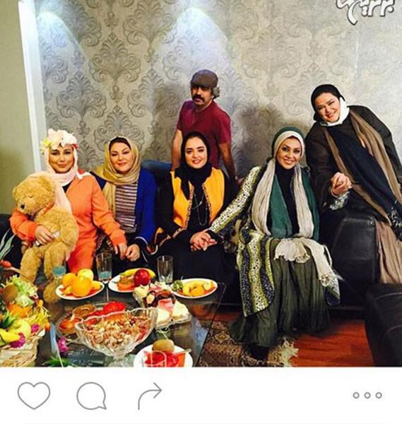 عکس بهاره رهنما در شام ایرانی