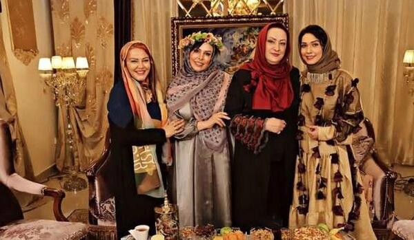 عکس بهاره رهنما در شام ایرانی