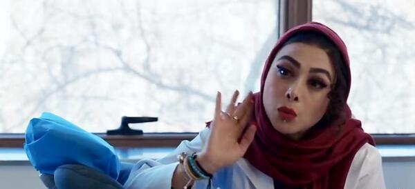 عکس آزاده صمدی در فیلم خوب بد جلف