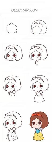 عکس نقاشی دختر راحت