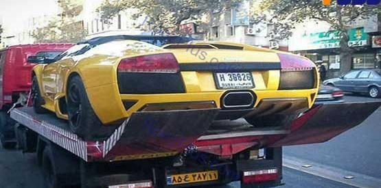 عکس لامبورگینی محمدرضا گلزار