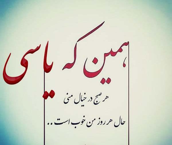 عکس پیامک یاسی