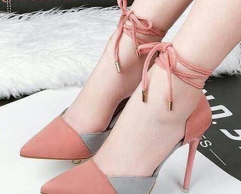 عکس کفش پاشنه بلند پولکی