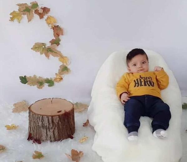 عکس ماهگرد نوزاد با سی دی