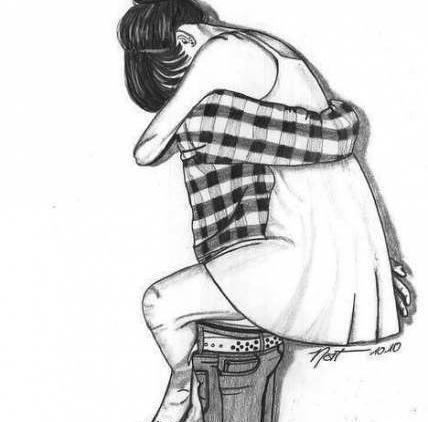 عکس نقاشی دختر و پسر عاشقانه