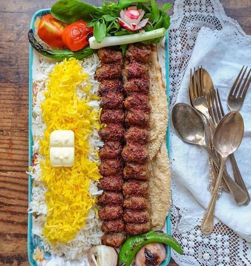عکس های تزیین چلو کباب