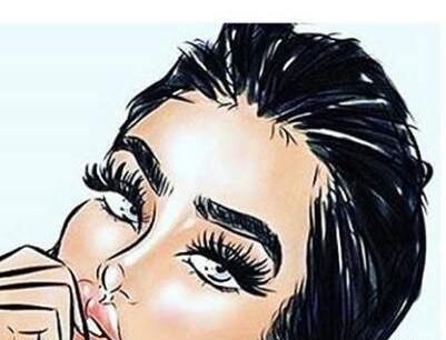 عکس کارتونی کاشت مژه