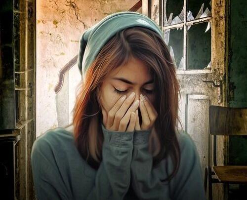 عکس دختر تنها ایستاده