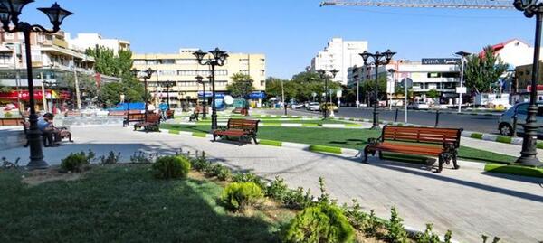 عکس سنگ فرش ولیعصر تبریز