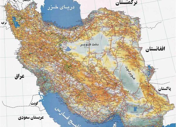عکس نقشه ایران گذشته