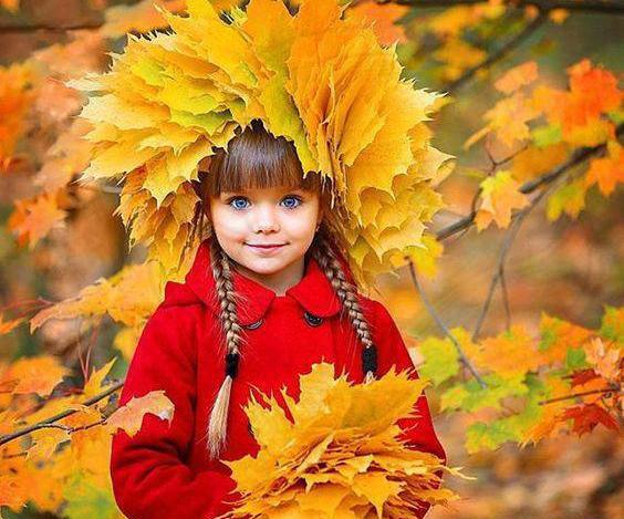 ژست عکس پاییزی مادر دختری