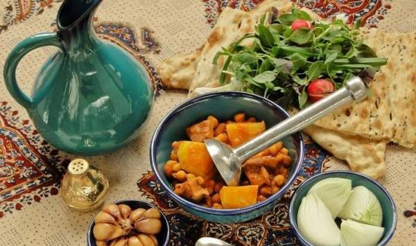 عکس نوشته آبگوشت بزباش