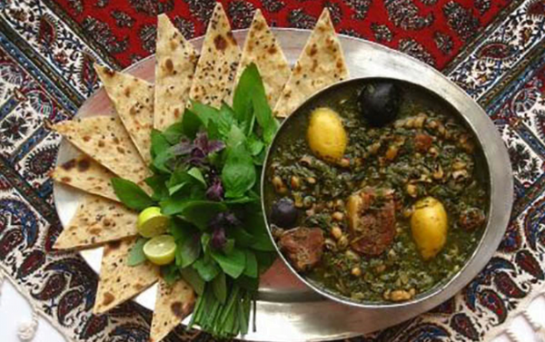 عکس نوشته آبگوشت بزباش