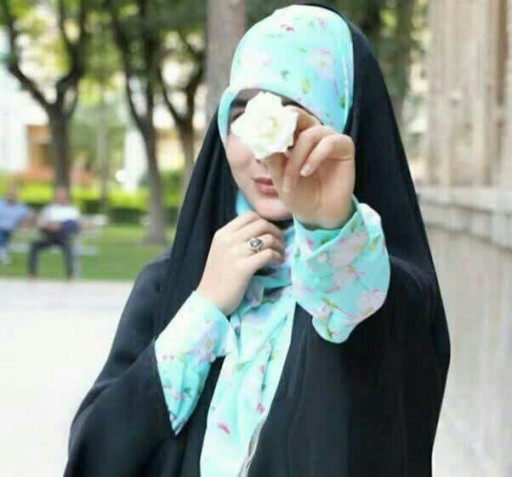 عکس دختر چادری با عینک دودی