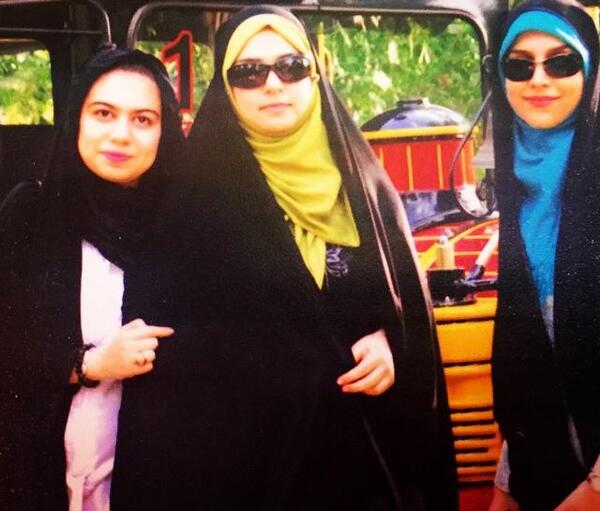 عکس دختر چادری با عینک دودی