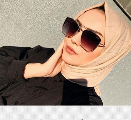 عکس دختر چادری با عینک دودی