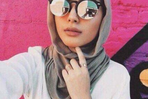 عکس دختر چادری با عینک دودی