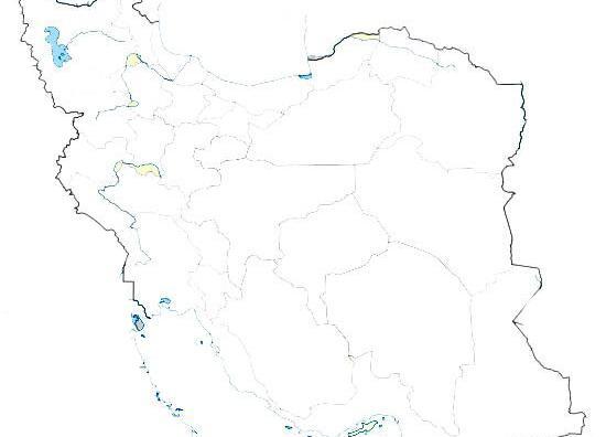 عکس نقشه ایران بدون نام استان