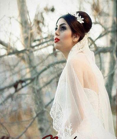 عکس عروس تنها