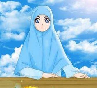 عکس دختر چادری شیک کارتونی