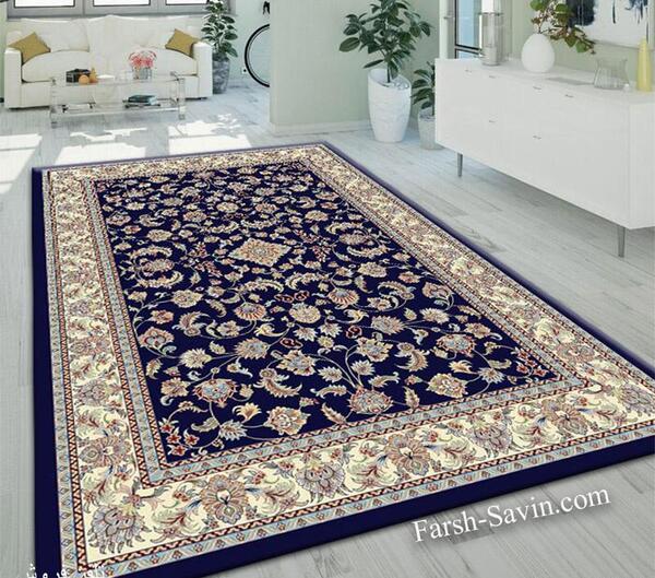 عکس فرش ناردون سرمه ای