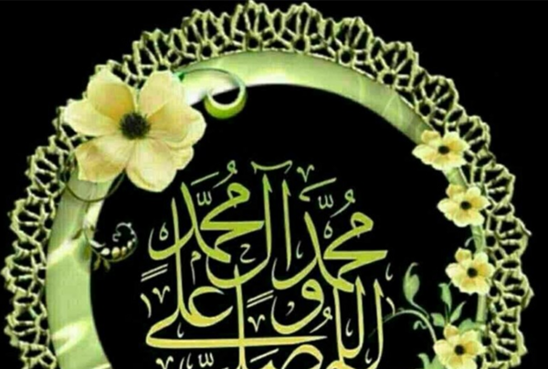 عکس نوشته فضیلت صلوات روز جمعه