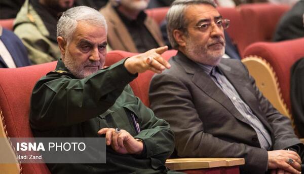 عکس سردار سلیمانی و عماد مغنیه