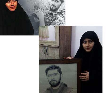 عکس همسر شهید حمید سیاهکالی مرادی