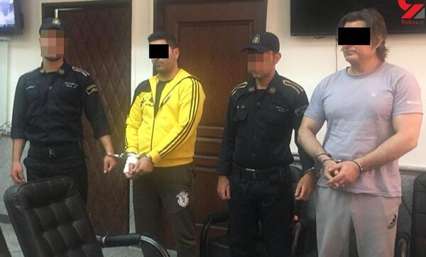 عکس وحید مرادی با پلیس