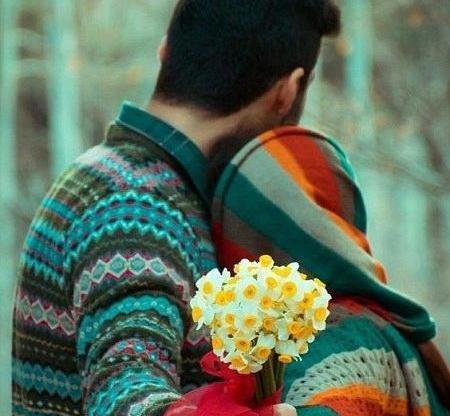 عکس قران با گل نرگس