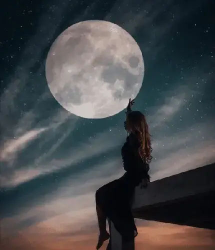 عکس ماه کامل از نزدیک