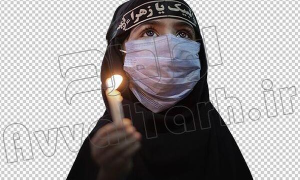 عکس سردار سلیمانی با سربند یا زهرا
